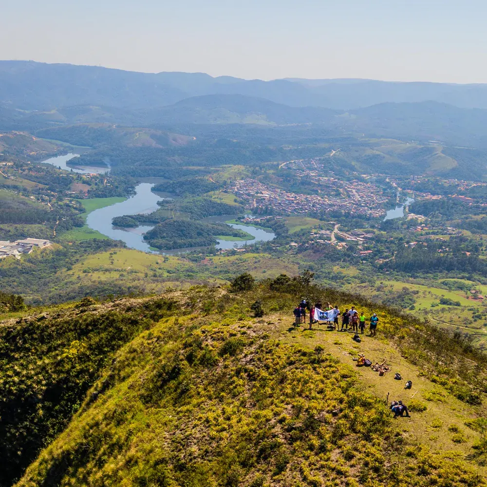 Vista do Morro da Placa sobre a Serra do Japi
