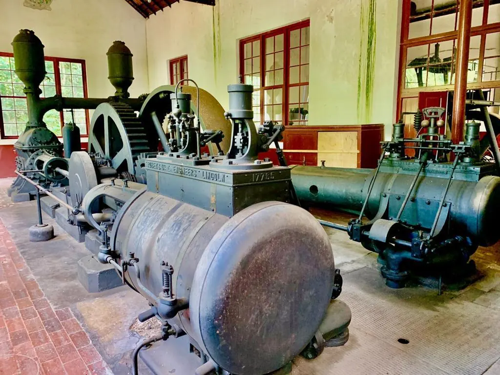 Maquinário histórico da Casa do Engordador